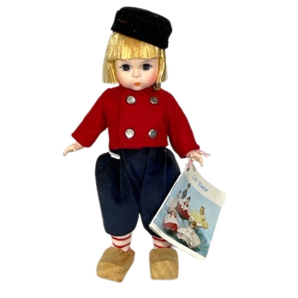Madame Alexander restrung 8" Netherlands Boy doll with stand
